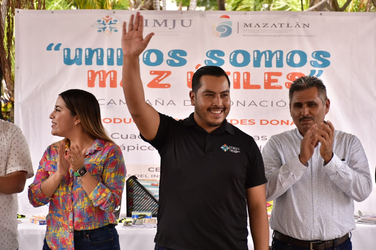 Arranca Gobierno Municipal e IMJU la campaña de donación “Unidos Somos Maz Útiles”