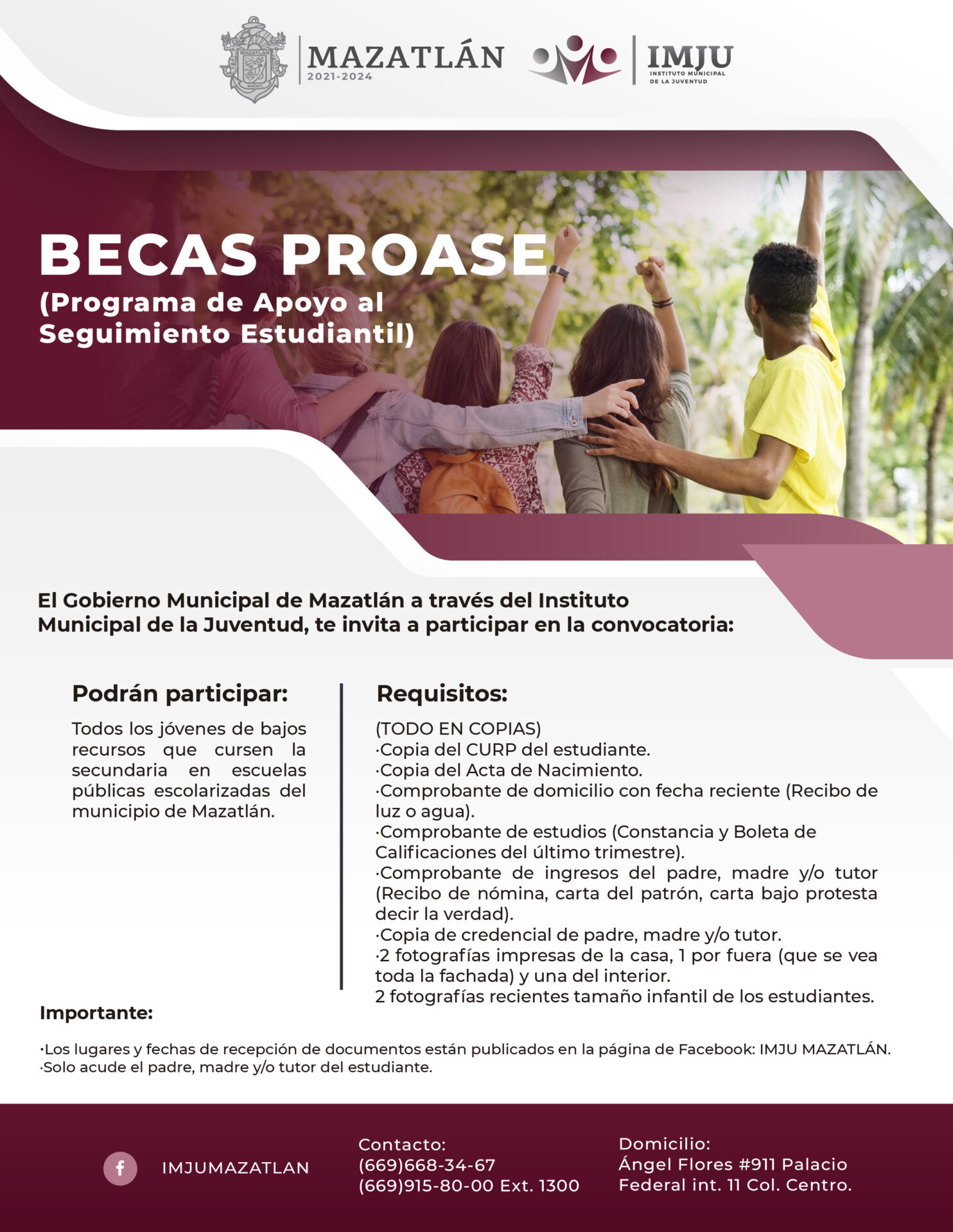 IMJU abre convocatorias para becas PROASE