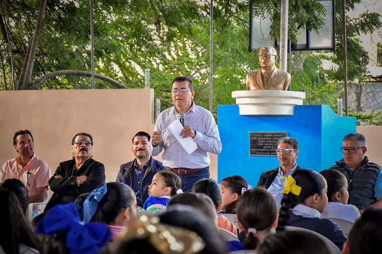 “Gracias a esta barda nos sentimos protegidos y seguros”: alumnos primaria Cruz Lizárraga