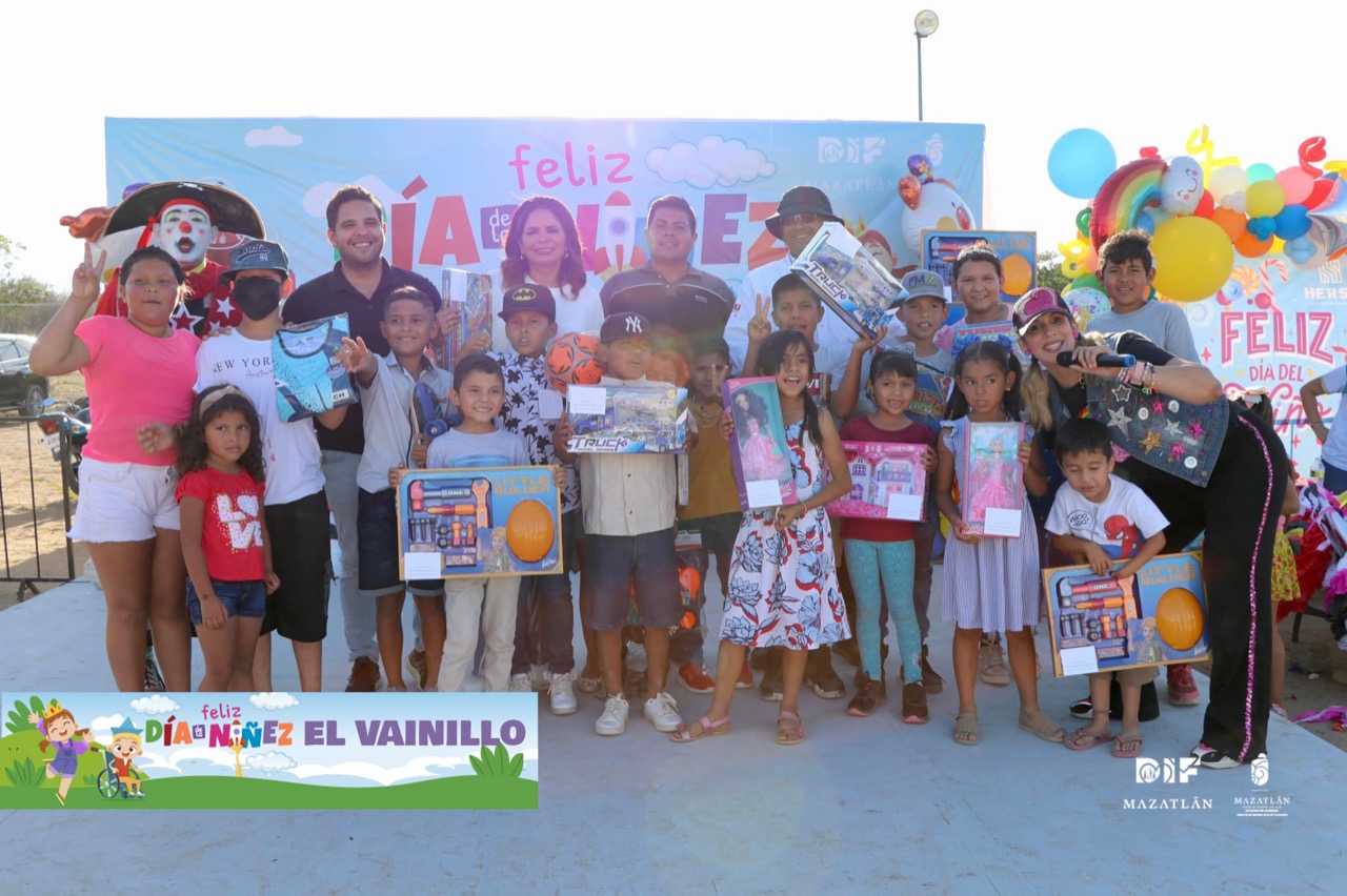 Culmina Gobierno de Mazatlán celebración de el Día de la Niñez en zona urbana y rural