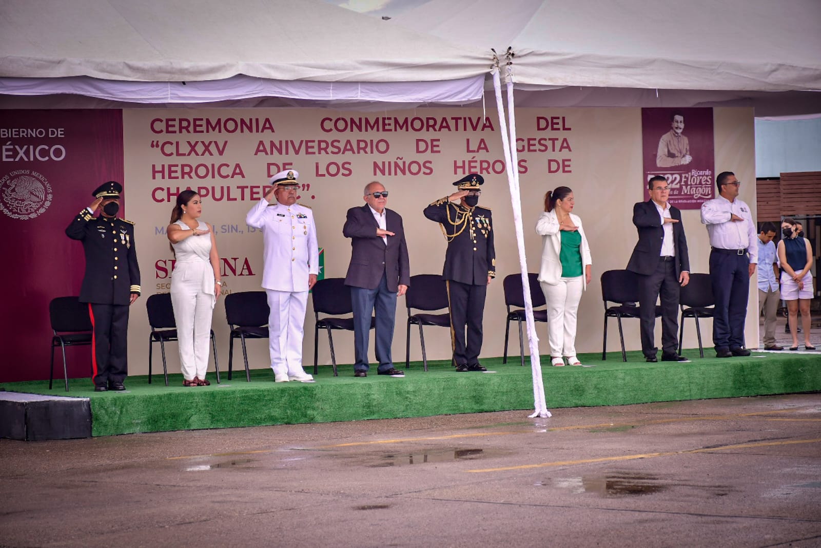 Autoridades municipales conmemoran el 175 Aniversario de la Gesta Heroica de los Niños Héroes
