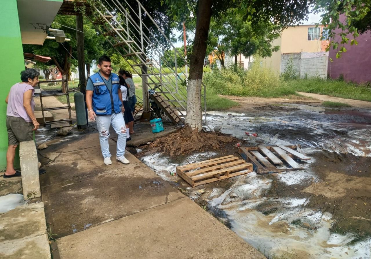 Atiende el Gobierno de Mazatlán problemática con el drenaje del Infonavit Alarcón