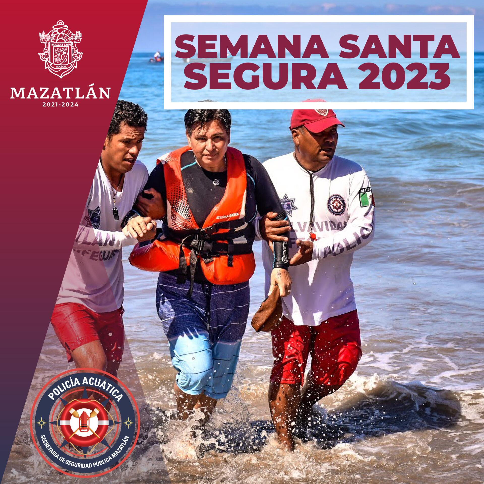 La policía Acuática comparte recomendaciones para disfrutar de las playas de manera segura.