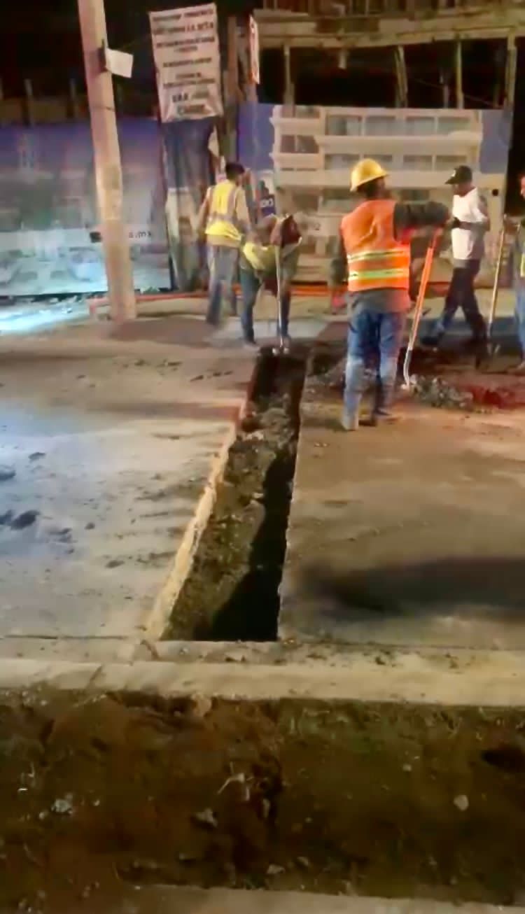 Detiene Ayuntamiento trabajos de constructora en la zona dorada.