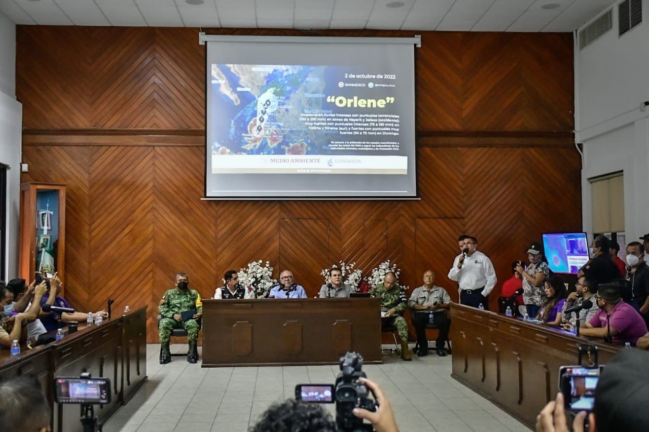 Gobierno de Mazatlán listo para llegada de “Orlene”.
