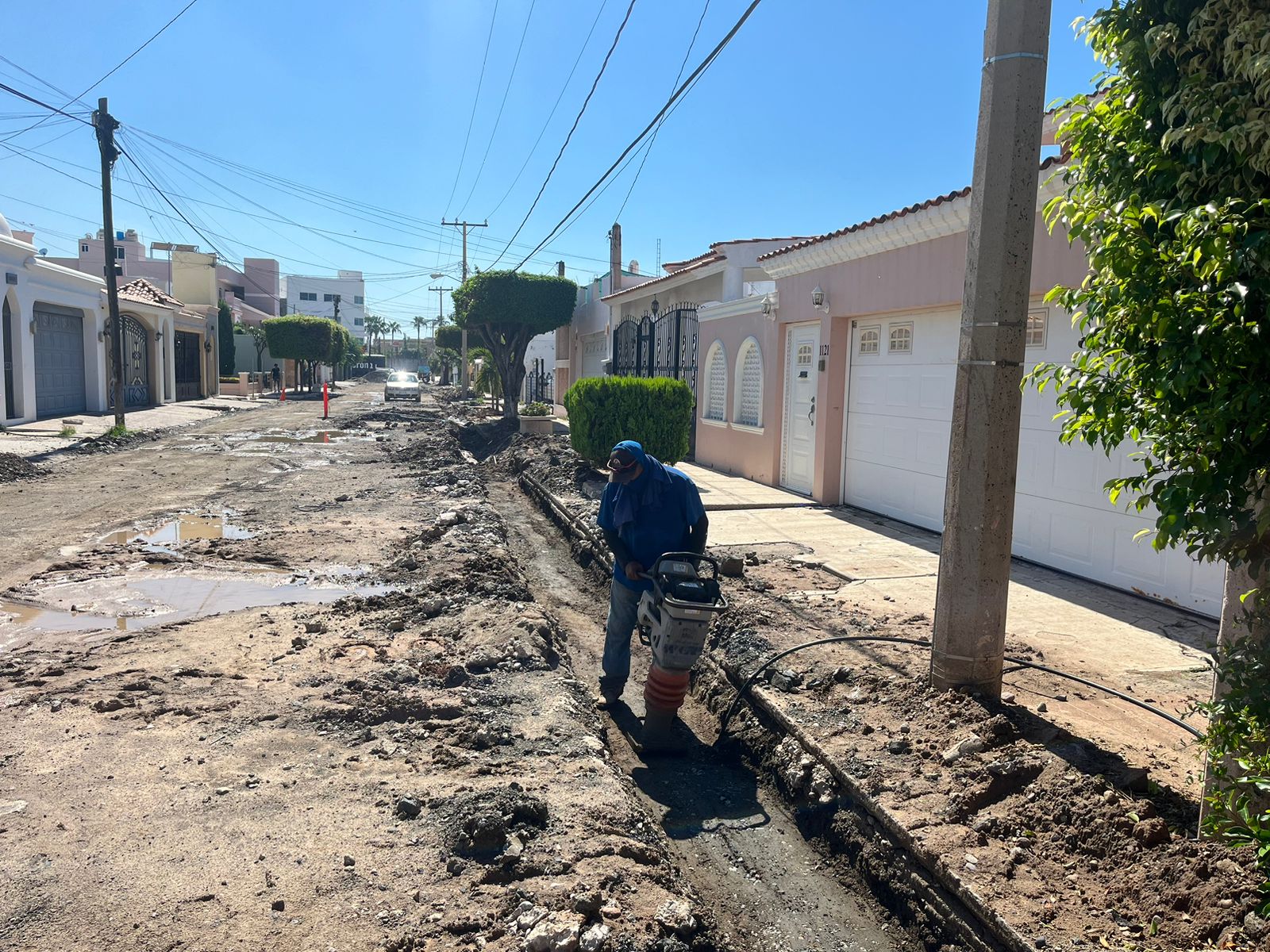 Reanuda Gobierno de Mazatlán trabajos de reposición de redes de Sábalo Country, con más de 50 años de antigüedad.
