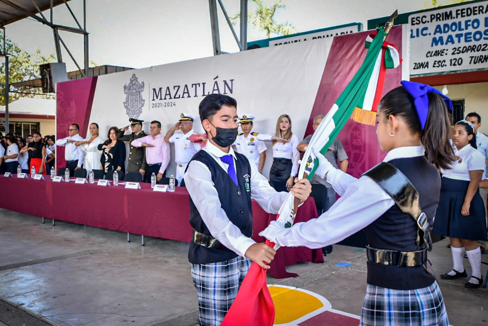 Realizan Lunes Cívico en la Primaria “Salvador Allende”.